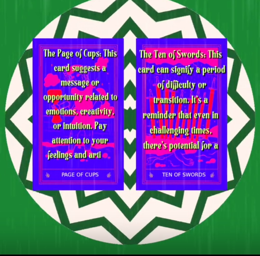 Two card tarot reading